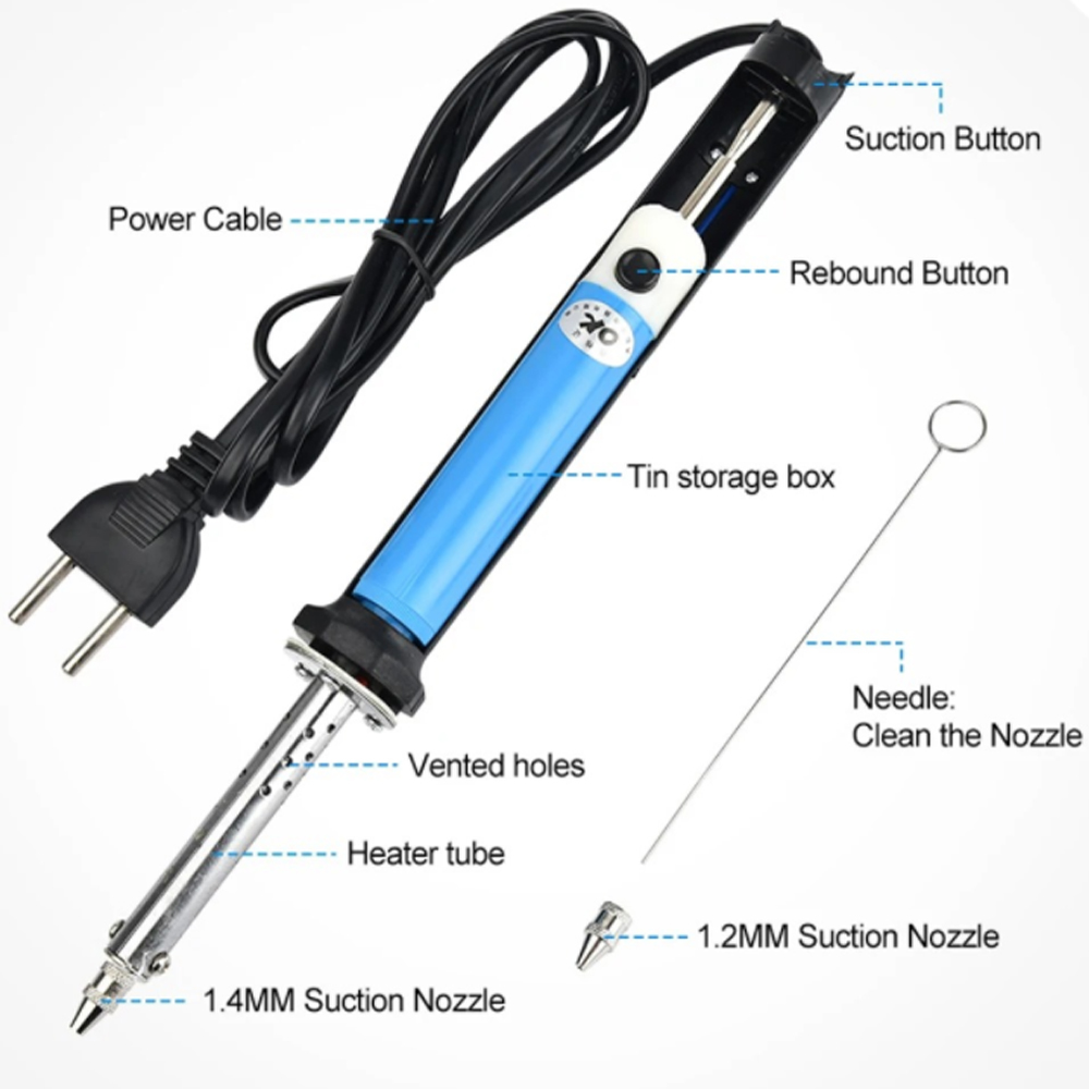 Zestaw do odsysania cyny elekt – Desoldering Gun Vacuum Electric recenzja i cena